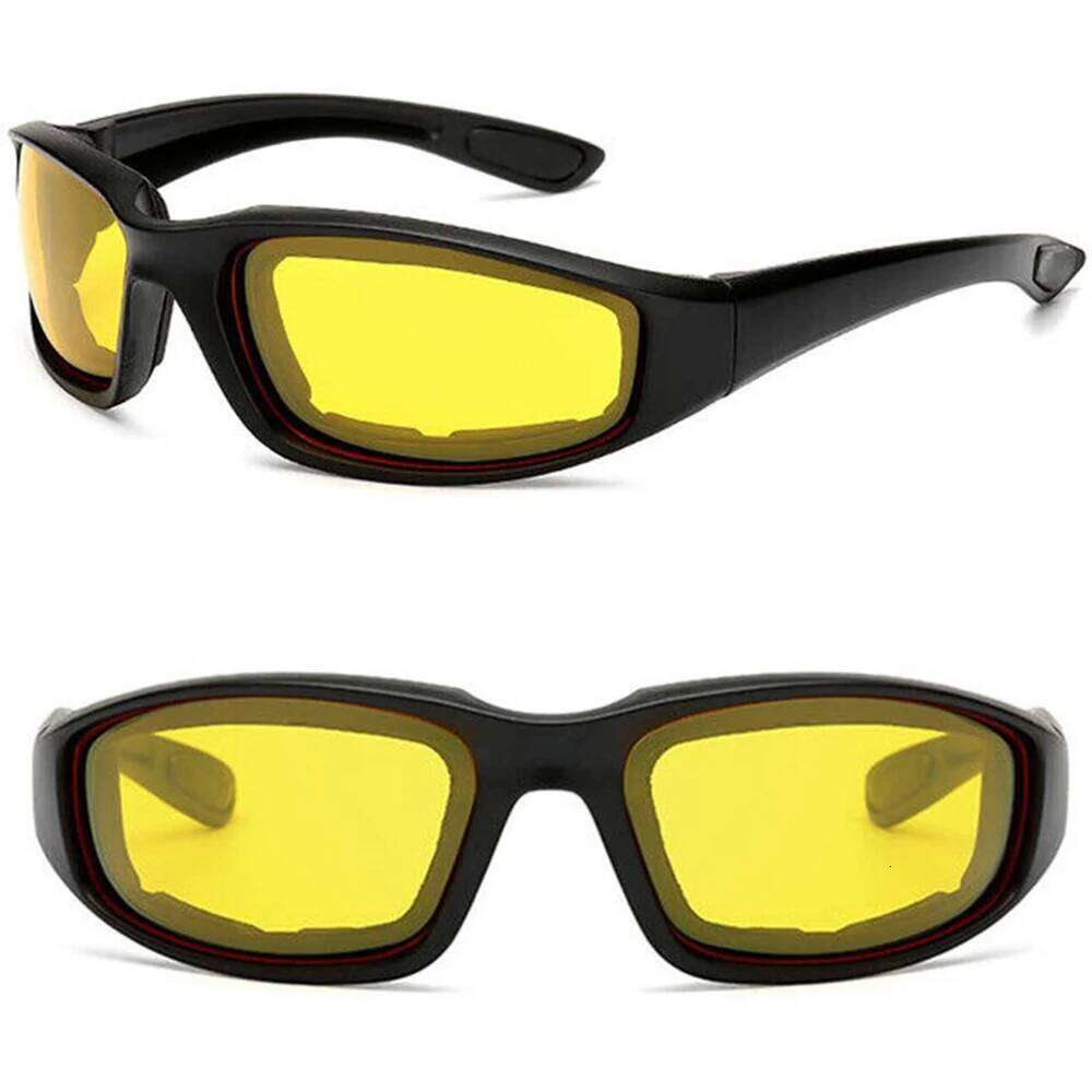 KLASSNUM Yellow Lens Sunglassese For Driving Anti-UV Motorcycle Riding Glasses Padding Goggles Outdoor Sports Women Sunglasses H260202