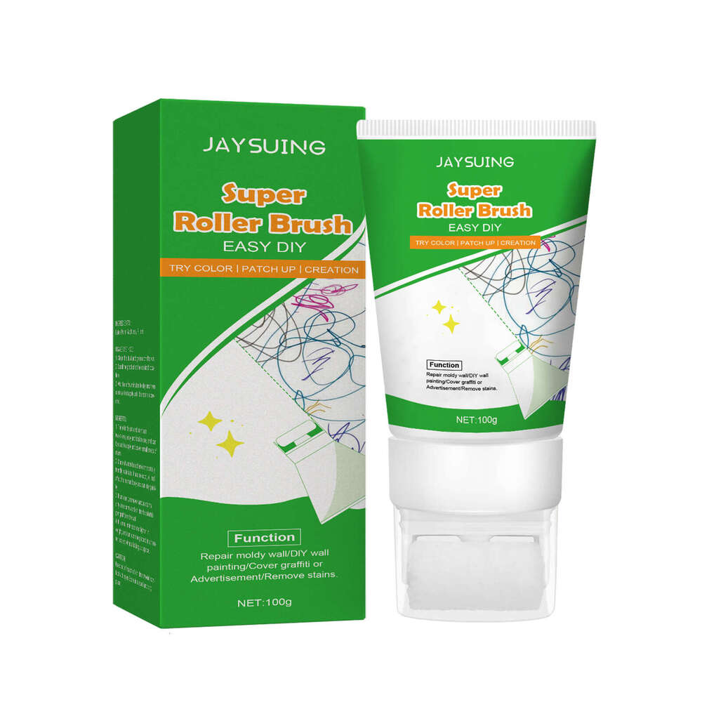 White Wall Surface Repair Roller Brush Moisture-Proof Anti-Detachment Cover Stains Cracks Renovation Paint S260202