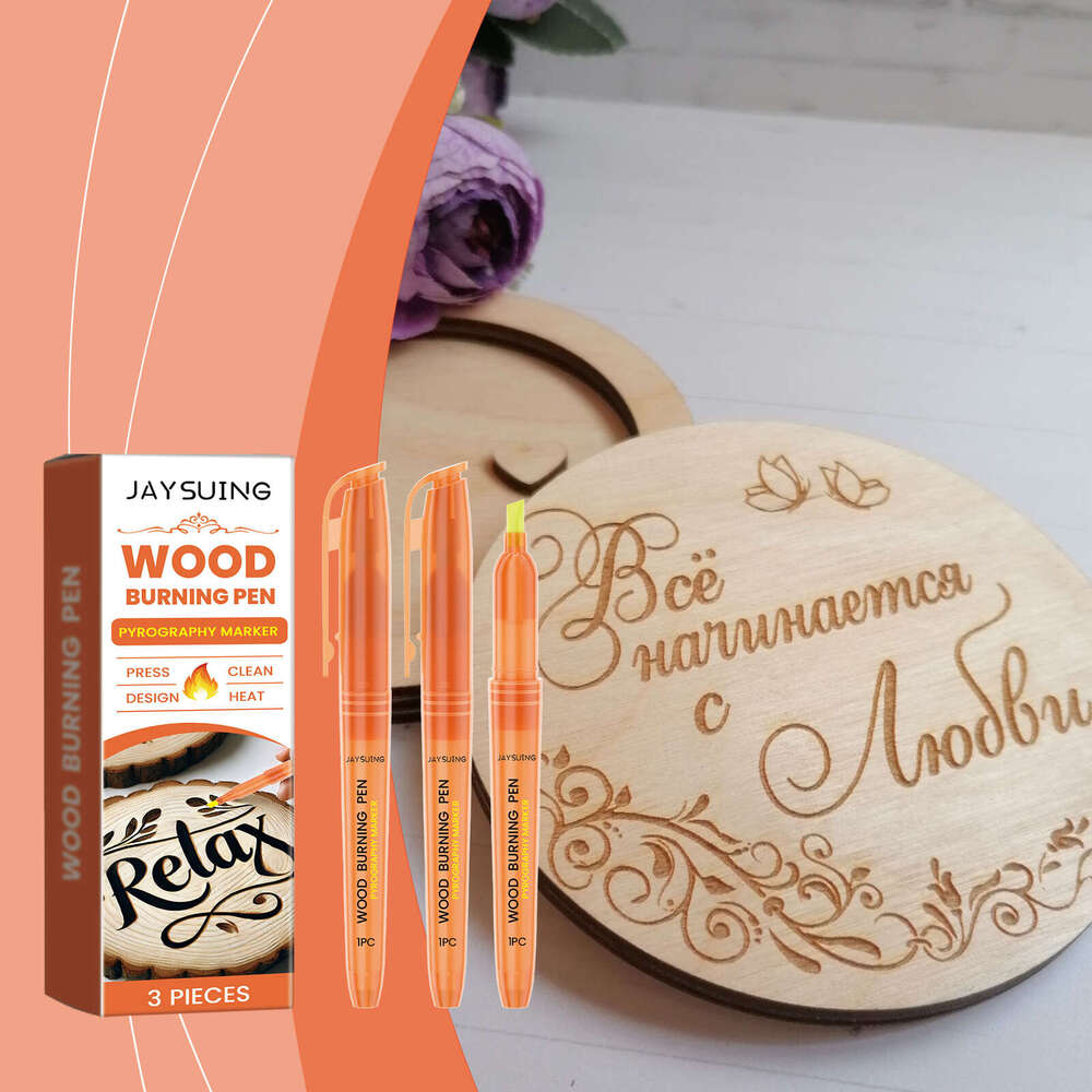 Marker Art Pyrography Burning Effect Wood Marking Pen S260202