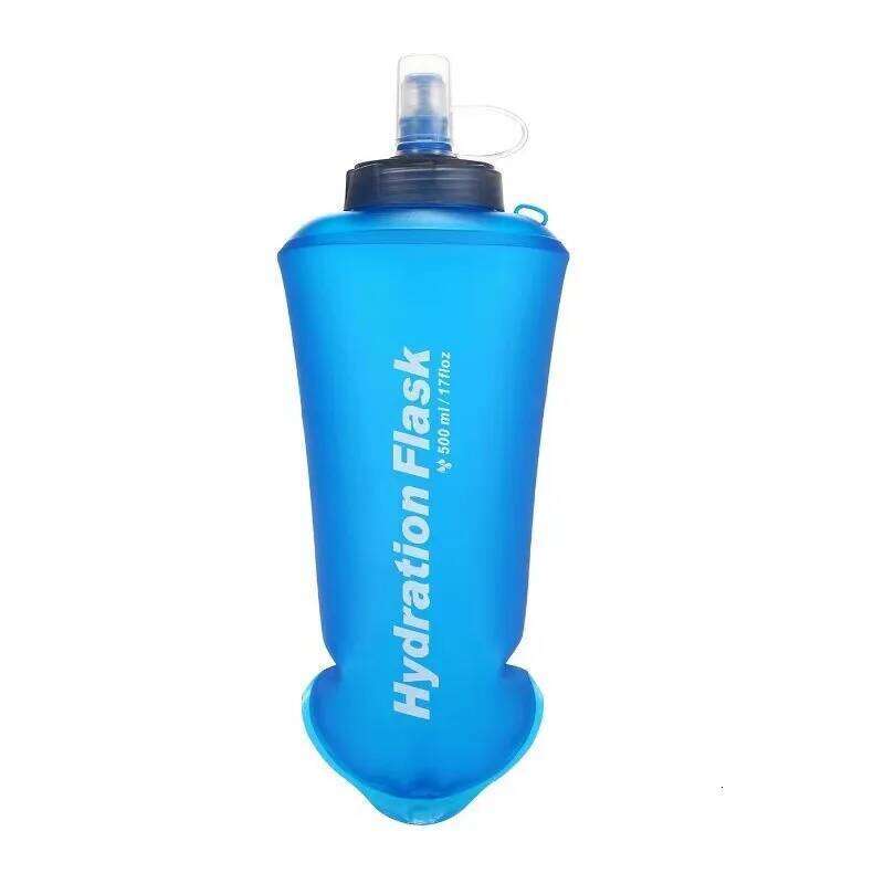 500ml TPU Outdoor Sport Folding Soft Flask Drink Bottle Running Camping Hiking Bicycle Fitness Water Bag Z260202