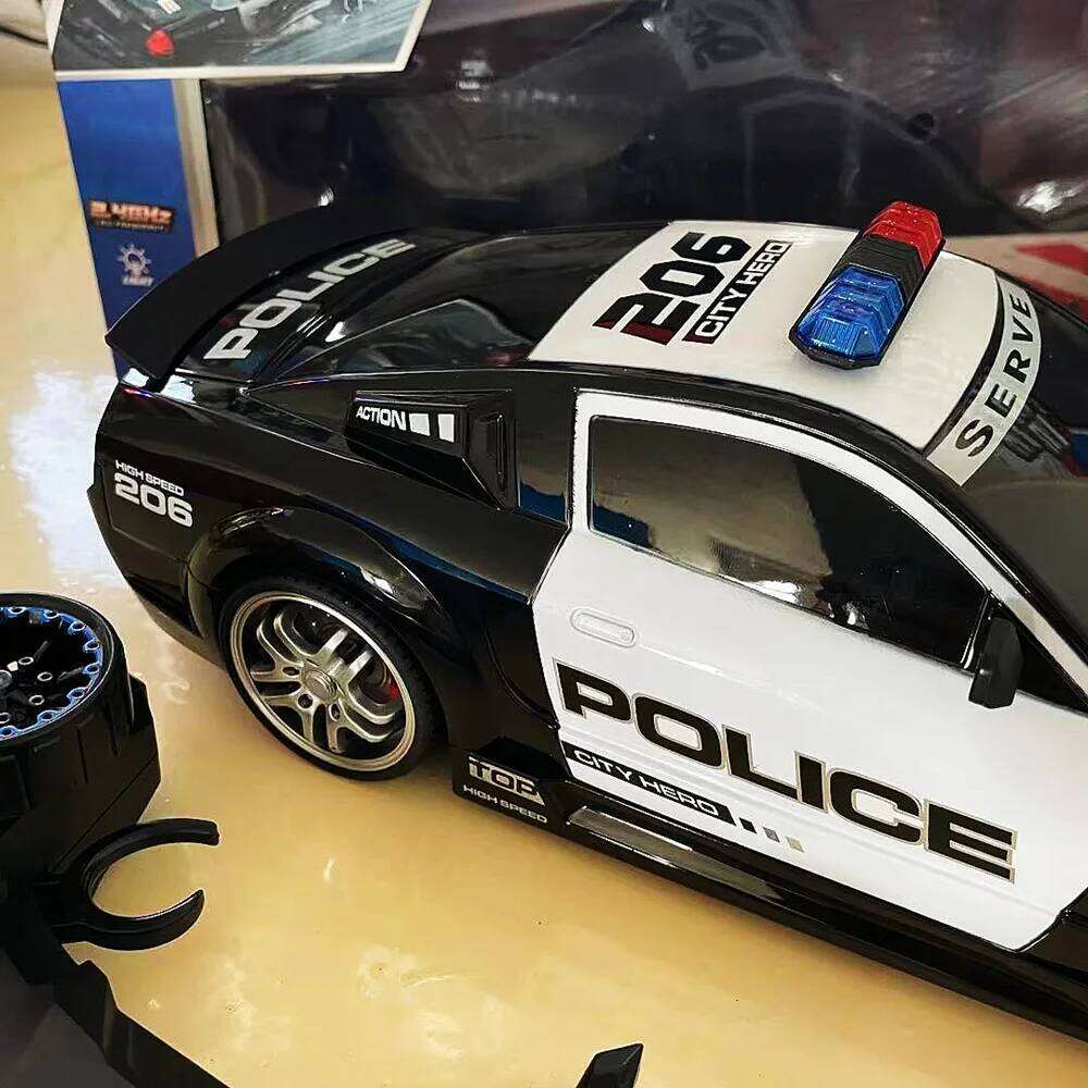 Rc Car Boys Toys 1/12 Remote Control Police with Light Radio Controlled Drift Cars High Speed Children Gift Electric Model Y260131