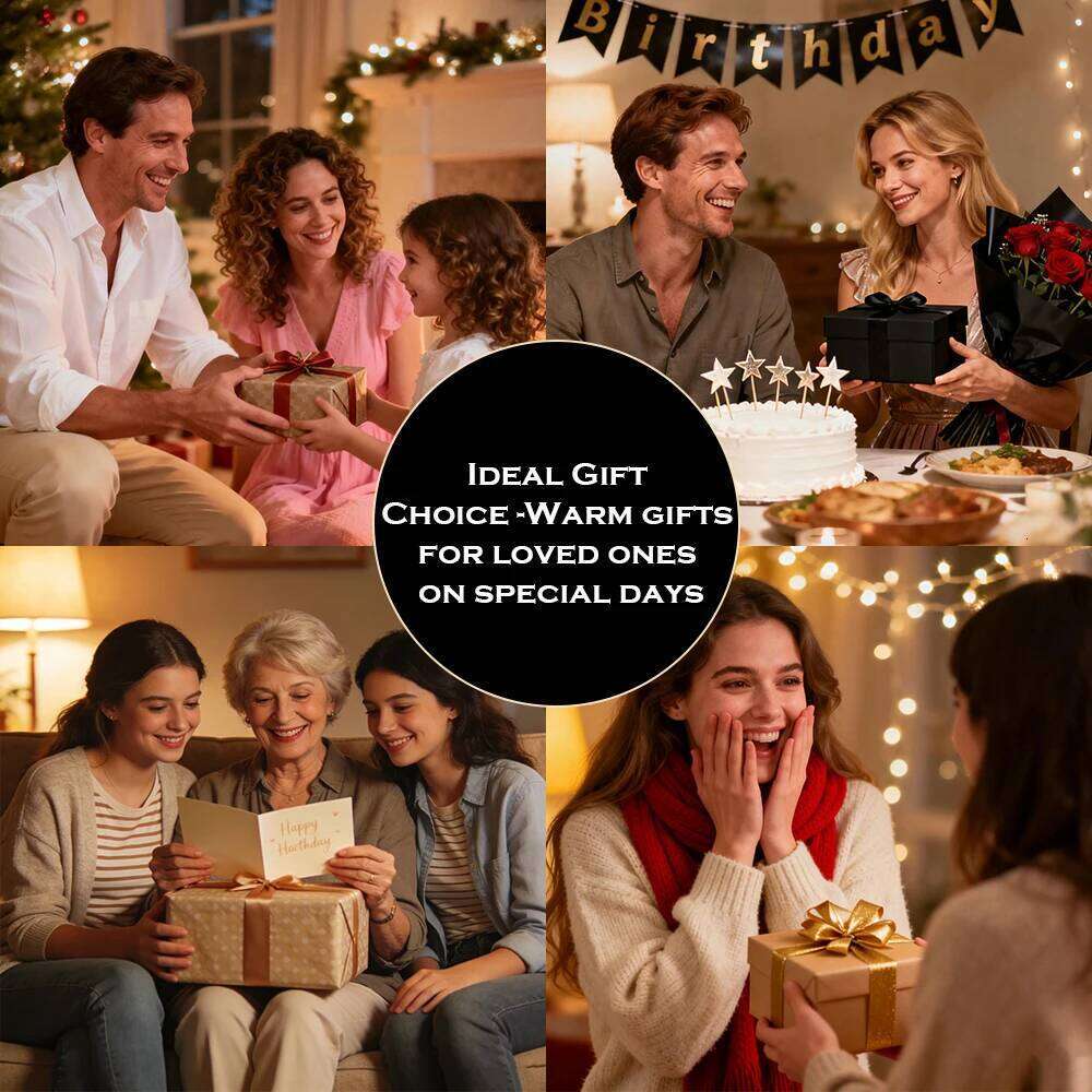 Lamp Soft Light Modern Glass and Wood Base Aromatherapy Candle Warmer Home Decor for Cozy Relaxing Ambiance Y260131