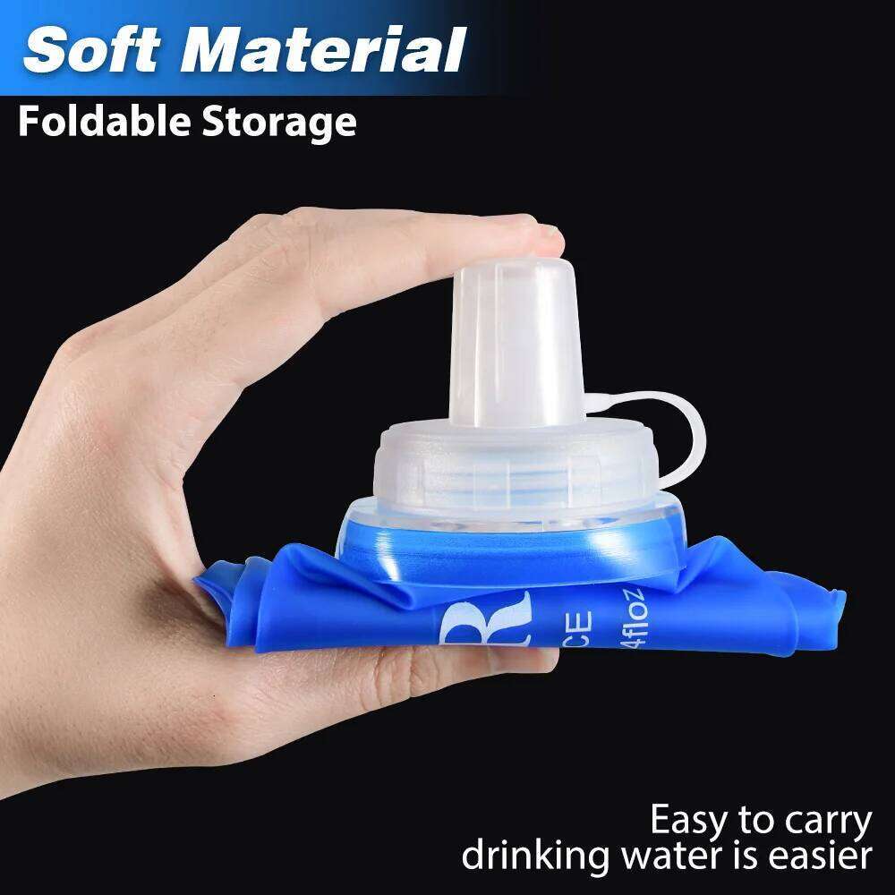 NEWBOLER 300/500/700ML TPU Folding Soft Outdoor Sport Bag Collapsible Water Bottle Running Camping Z260202