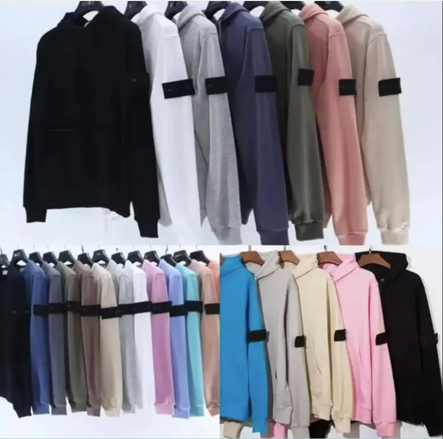 Men's women Sweatshirt brand stone jacket Casual Pullover Fall new Black Hoodie Women's Long Sleeve Sweater Compass Logo Top