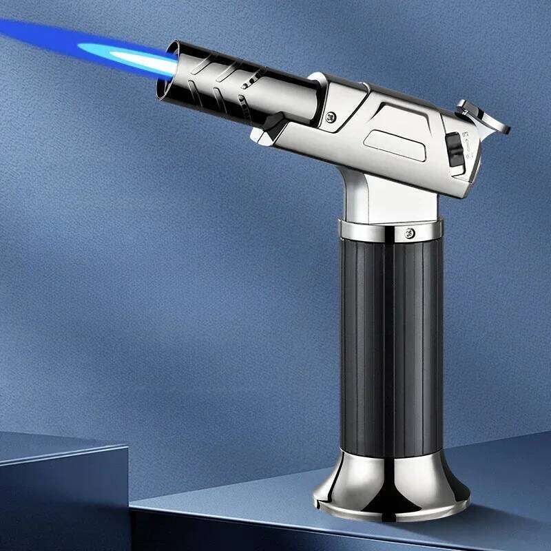 Windproof Large Flame Torch Gun Lighter Welding Cigar Kitchen Outdoor BBQ Barbecue Men's Ignition Tools Wholesale W260202