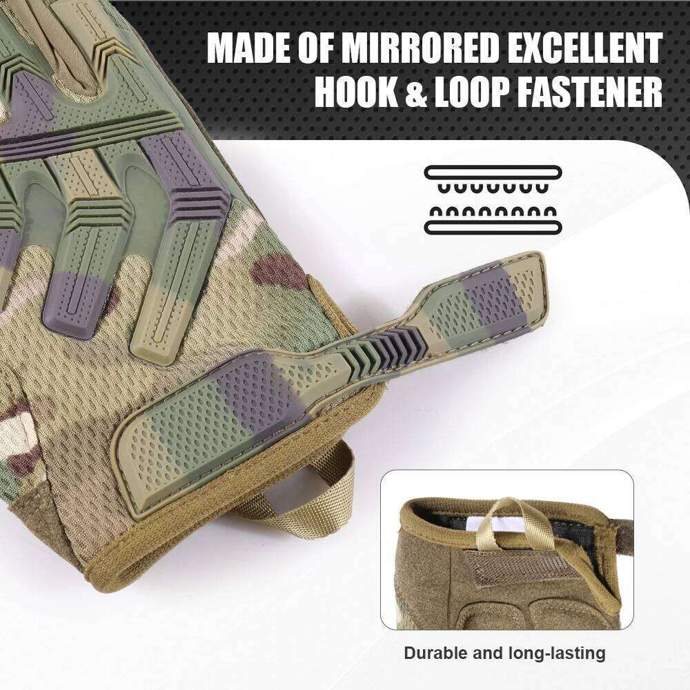 Tactical Half Finger Gloves Outdoor Sport Cycling Hunting Shooting Camping Hiking Combat Bicycle Non-slip Shock-proof Gear Men XJ260202