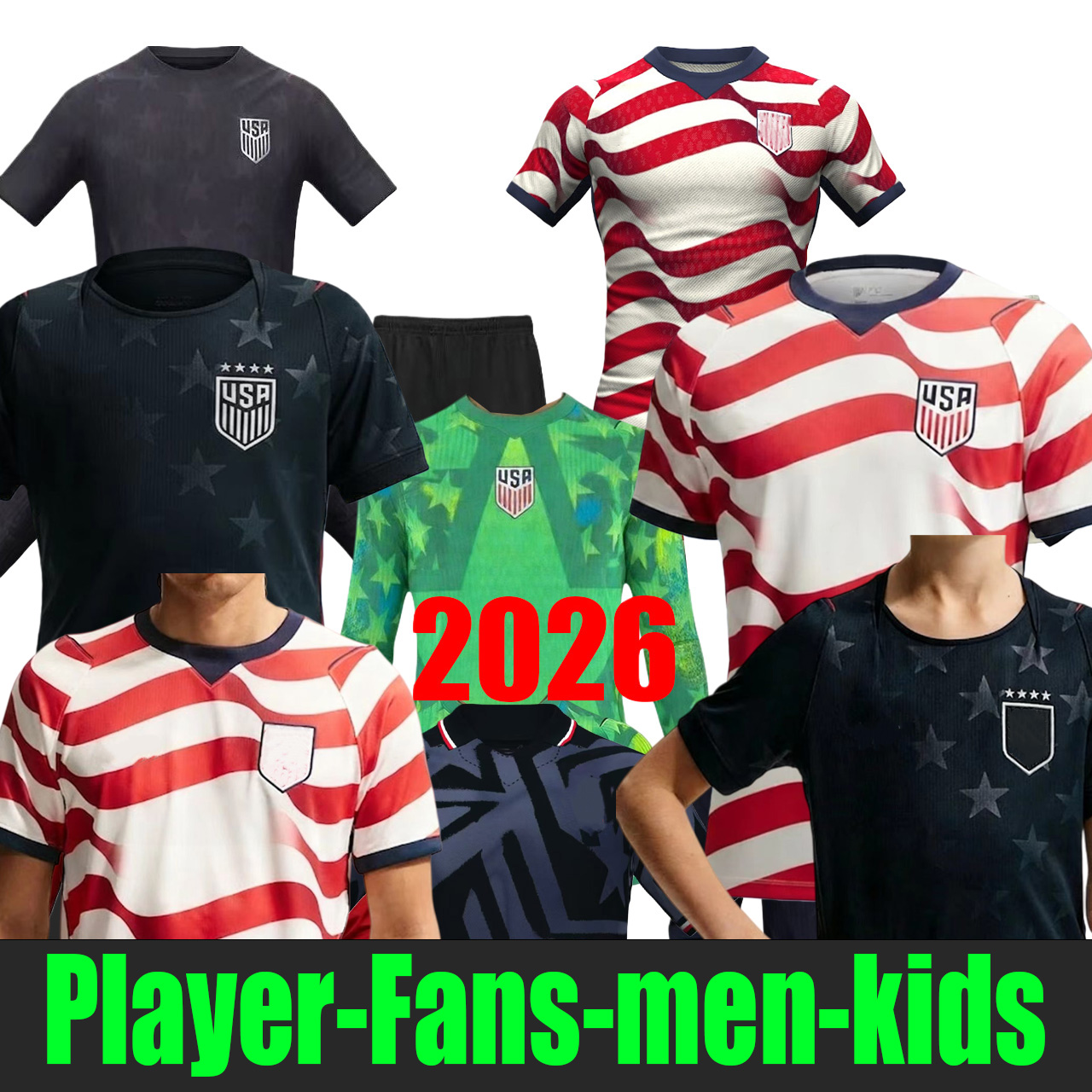 2026 PULISIC MCKENNIE Football Jersey ERTZ ALTIDORE PRESS WOOD MORGAN LLOYD 2025 2026 America Football Shirt United States Camisetas USA USMNT PLAYER Men KitS 888