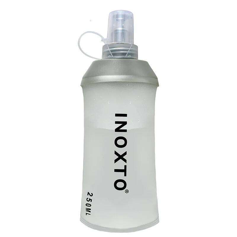 250ml 450ml 500ml PEVA Soft Flask Folding Collapsible Bottle TPU Free Outdoor Sport Portable Water Bag Running Camping Z260202