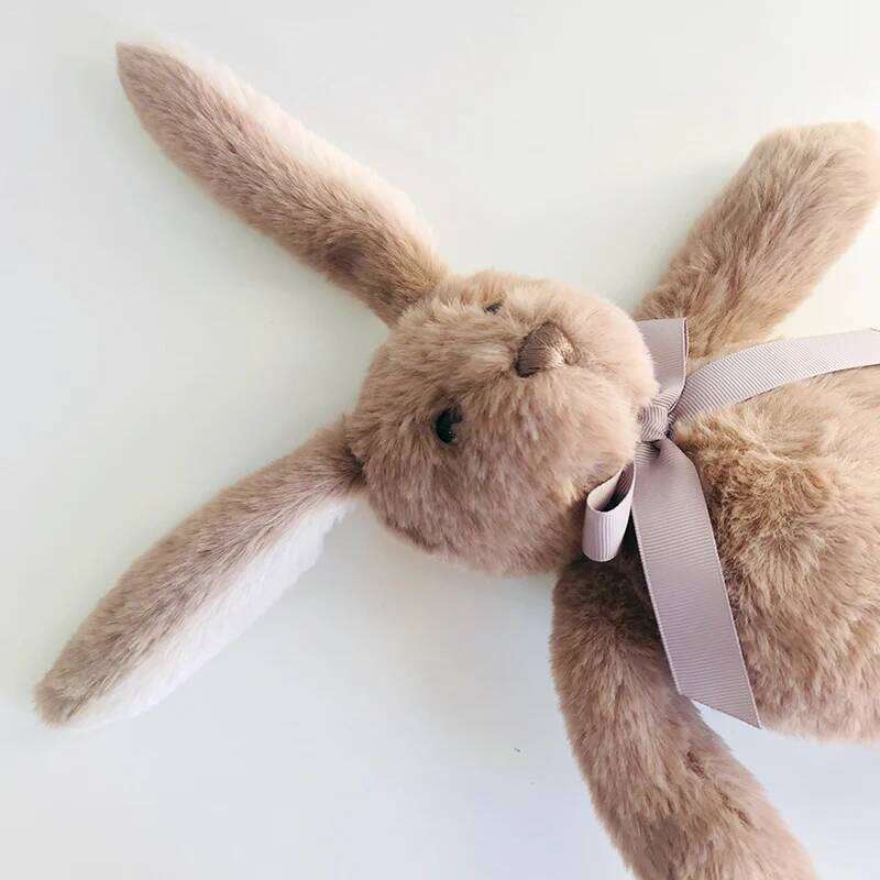 & Cuddly Plush Bunny Toys 31cm Super Soft Stuffed Animal Cream Brown Long Eared Rabbit Toy Baby Birthday Gifts Y260202