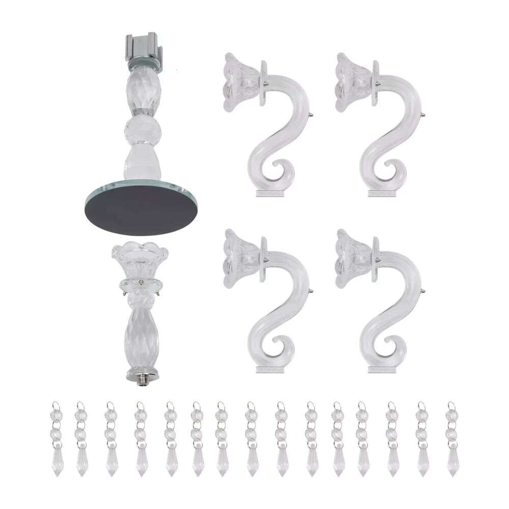 Arm Crystal Centerpieces With 5 Heads Candle Holder Decorations Y260131