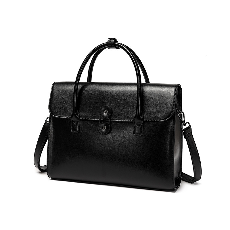 High-end Genuine Leather Fashion 2026 New Womens Commuter Business Briefcase Large Capacity Laptop Bag