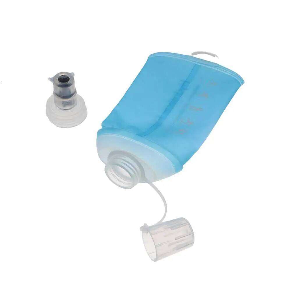 Hiking TPU Folding Bag Blue Collapsible Soft Flask Sport Water Bottle 500ML 250ML 150ML Z260202
