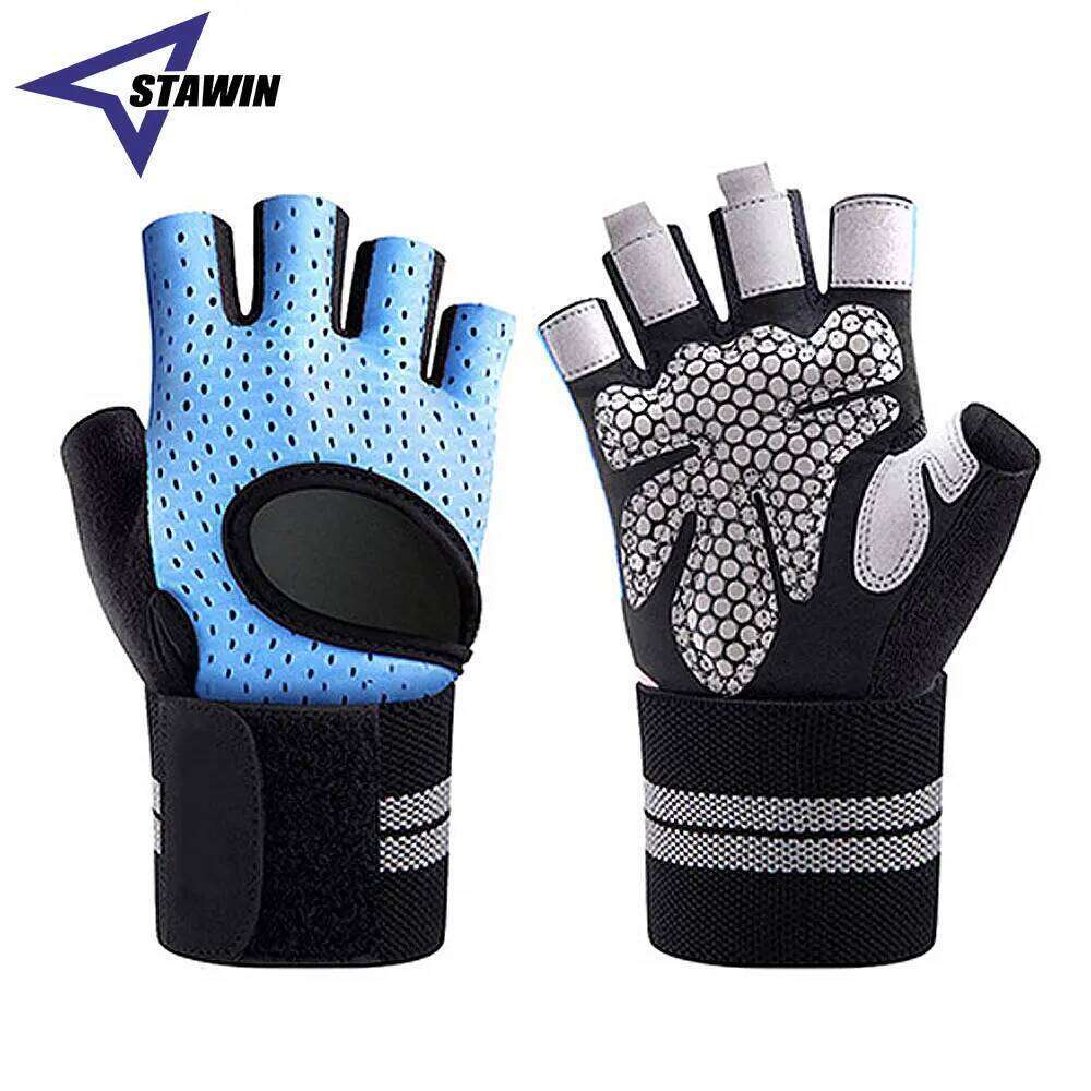 Weightlifting Men Women Workout Glove Barbell Gym Fitness Gloves with Wrist Support for Cossfit Training Exercise Protect XJ260202