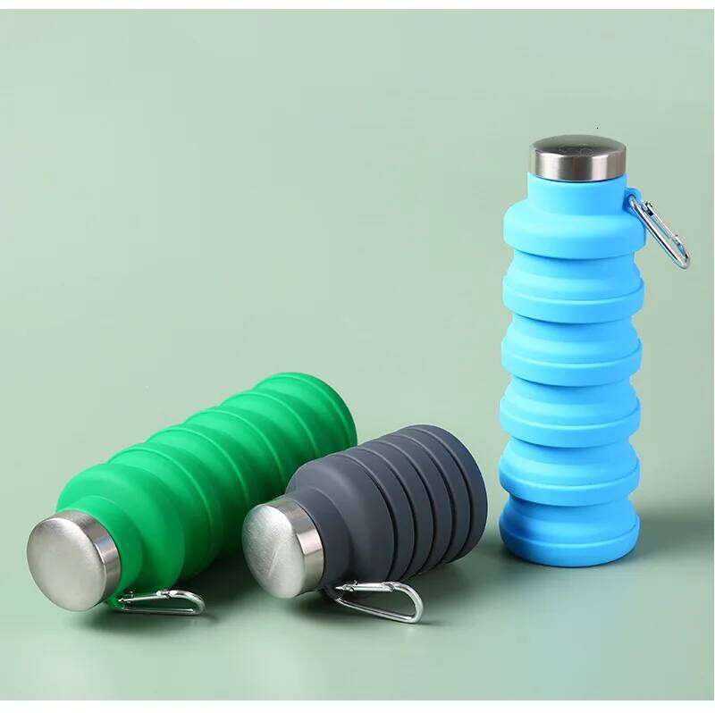 New folding silicone bottle, suitable for students, travel, fitness, portable , extendable children's water bottle Z260202