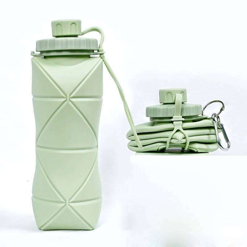 Large Capacity Outdoor Travel Sports Multifunctional Silicone Folding Extendable Portable Mountaineering Water Cup Z260202