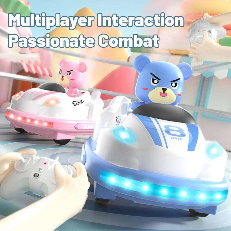 JJRC Q180 Children Remote Bumper Car Sound And Light music Parent-child Competitive Interaction Go Kart Battle Boy Toy for Gift Y260131