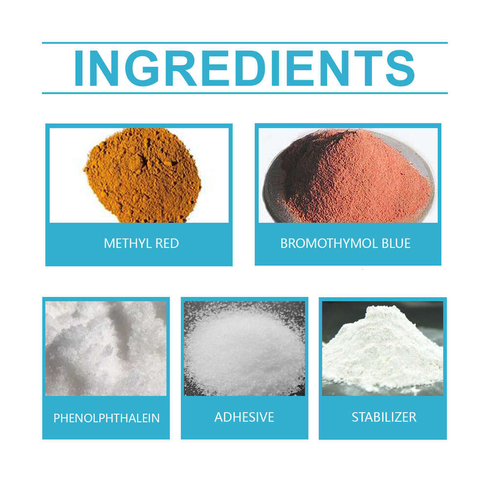 HozoneX 3-in-1 pH Accurate Comparison Easy Detection Water Quality Test Strips S260202