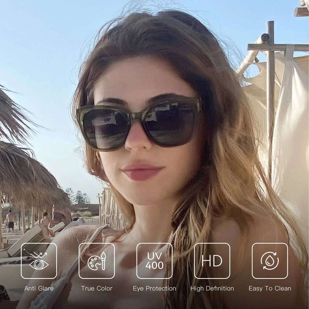 ZENOTTIC Fashion Original Thick Butterfly Frame Polarized Sunglasses for Women Chunky Uv400 Protection Shade Cat Eye Sun Glasses H260202