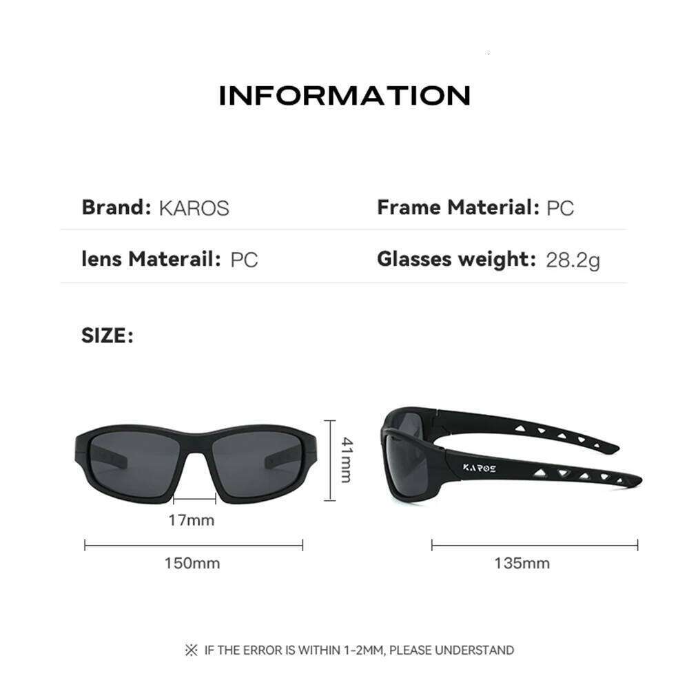 KAROS Polarized Sunglasses Men Outdoor Sports Sun Glasses Fishing Cycling Driving Eyewear Road Bike MTB Goggles UV400 Free Case H260202