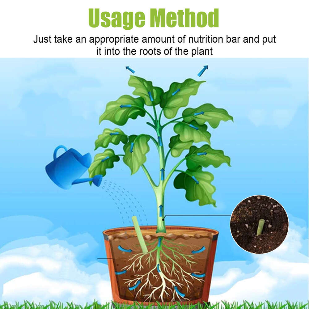 MoonSpry Bio Nutrient Plant Fruit Vegetable Potted Bud Flower Root Growth Fertilizer Stick S260202