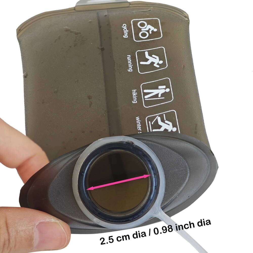 AXEN Black Gray 500ML 250ML 150ML Folding Water Bottle Collapsible Soft Flask TPU For Cycling Running Camping Travelling Z260202