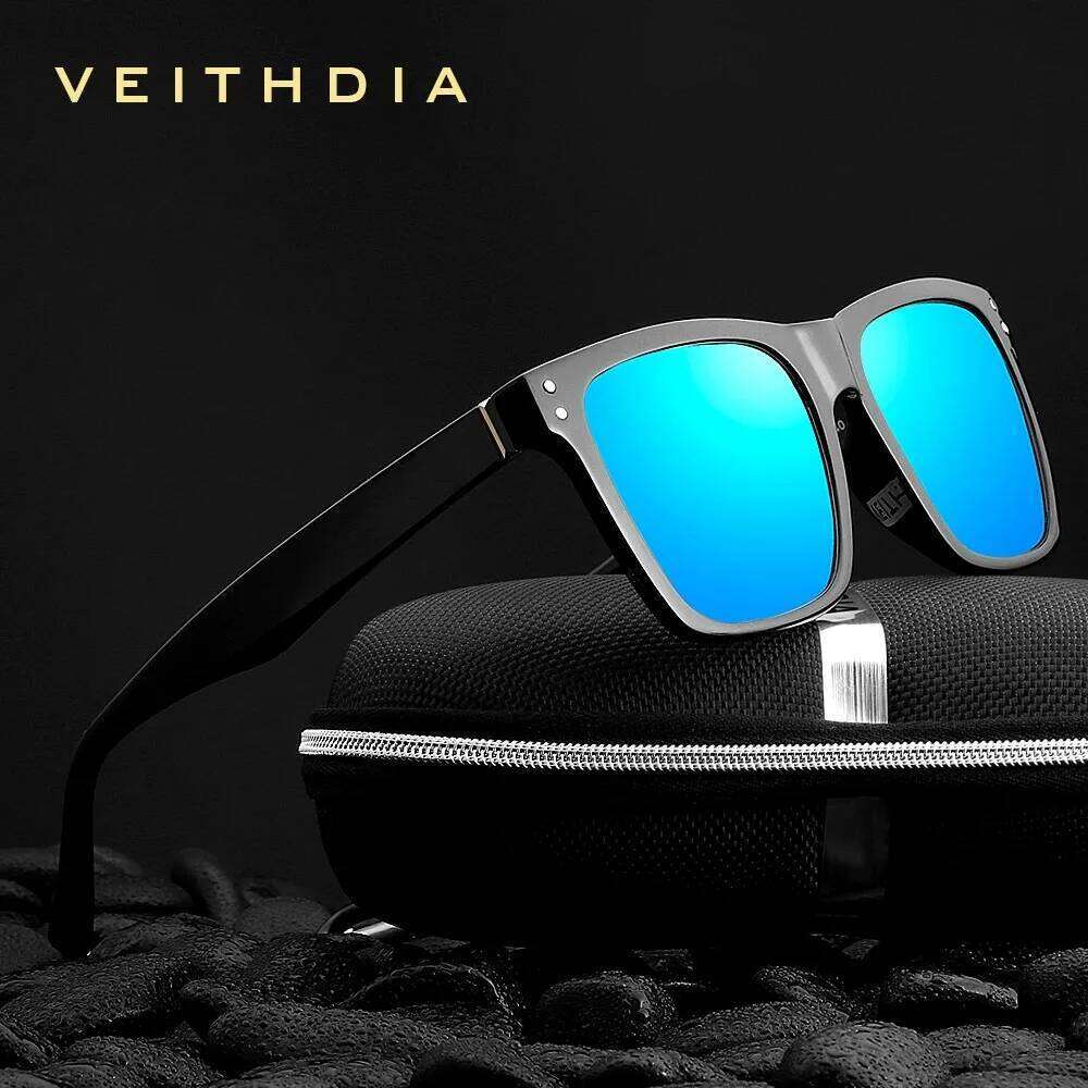 VEITHDIA Sunglasses Unisex Retro TR90 Square Photochromic Mirror Polarized UV400 Vintage Eyewear Sun Glasses For Men/Women V7018 H260202