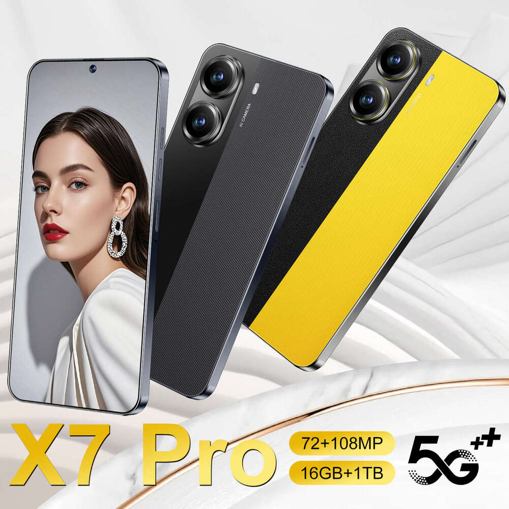 Renowned brand X7 Pro cross-border exclusive Android 7.3-inch large screen 16+1T smartphone factory price (explosive model) CKS