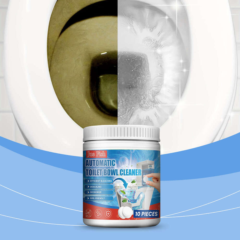 Jue Fish Stain Removal Bathroom Cleaning Stubborn Stains Dirt Deodorizing Toilet Tablets S260202