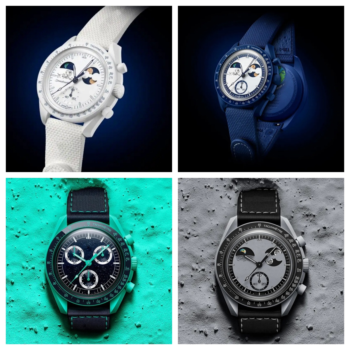 2026 NEW Men's Lava Watch Bioceramic Planet Moon Watches Full Function Quarz Chronograph Watch Mission To Mercury 42mm Nylon Limited Edition Master Wristwatch