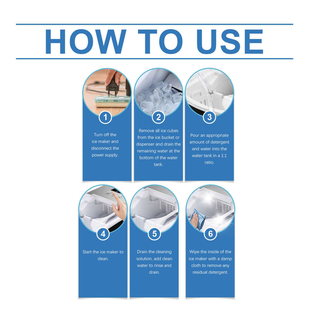 Cleaner Daily Gentle Descaling Deodorizing Stain Removal Care Ice Maker Cleaning S260202