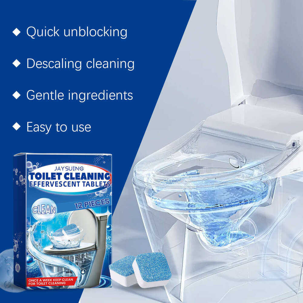 Jaysuing Tablets Fresh Scent Supplies Bathroom Cleaning Toilet Descaling Deodorizing S260202