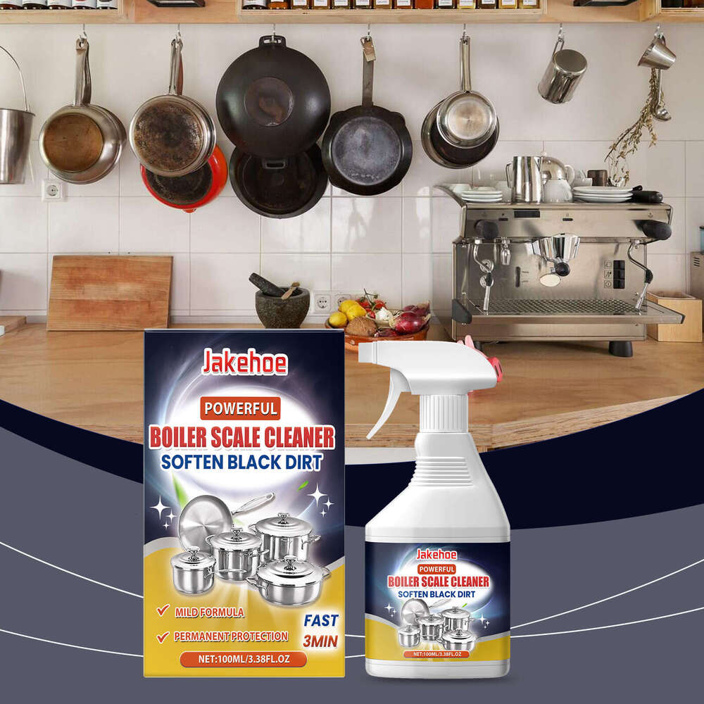 Pot Bottom Black Stain Remover Cleaner for Stove, Kitchen Utensils, Oil Stains, Multi-Effect Cleaning S260202