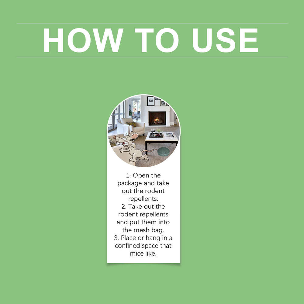 Pills Plant Essential Oil Indoor Outdoor Rodent Repellent Mouse S260202