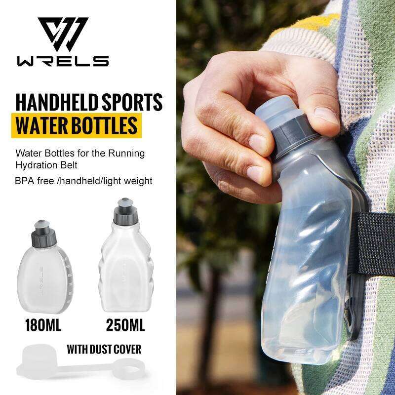 WRELS Handheld Sports BPA-Free Water Bottles the Running Hydration Belt for Marathon Hiking Cycling Z260202