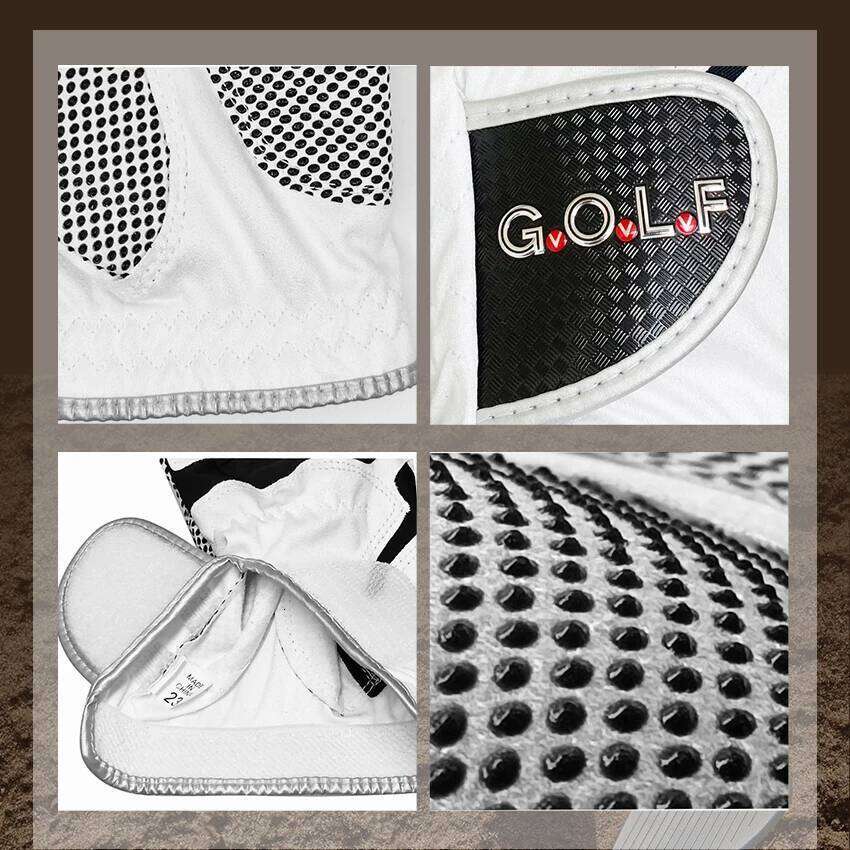 1pc golf for men women left right hand GvOvLvF Brand new Fabric lycra sports gloves pair golfer gift blue white XJ260202