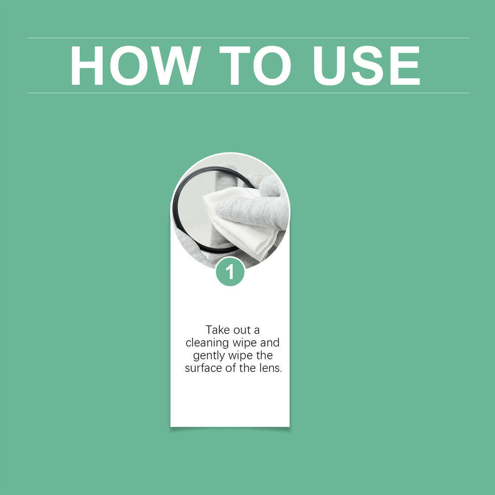 Jakehoe Lens Glasses Screen Individually Packaged Portable Cleaning Wipes S260202