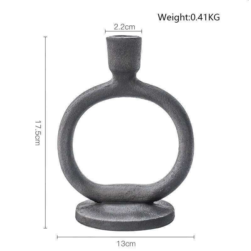 Retro Frosted Candlestick Holder, Nordic Table Centerpieces, Candle Stand, Home Decor, Wedding Ornaments Y260131