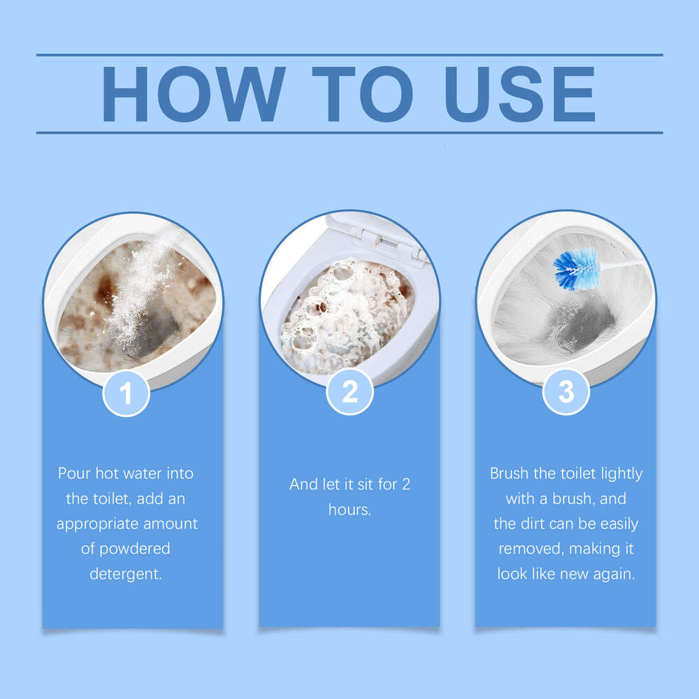 Jakehoe Easily Removes Toilet Stains Urine Scale Fast Foaming High-Efficiency Foam Cleaner Powder S260202