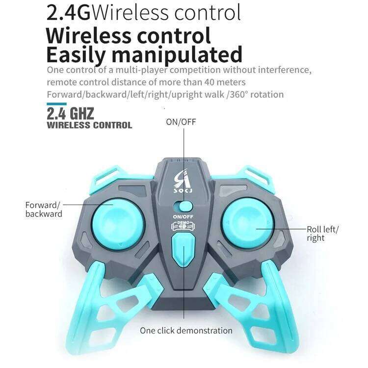 RC Remote Control Stunt Car 360 Rotare Twist 5 Wheel Dump Truck Off-Road Vehicle Electric Toys Kids Xmas Newyear Gift Y260131