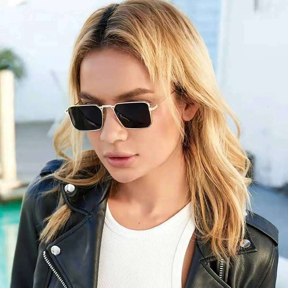Retro Rectangular Sunglasses Men Women Brand Designer Fashion Metal Frame Glasses Classic Outdoors Driving Shades Uv400 Gafas H260202