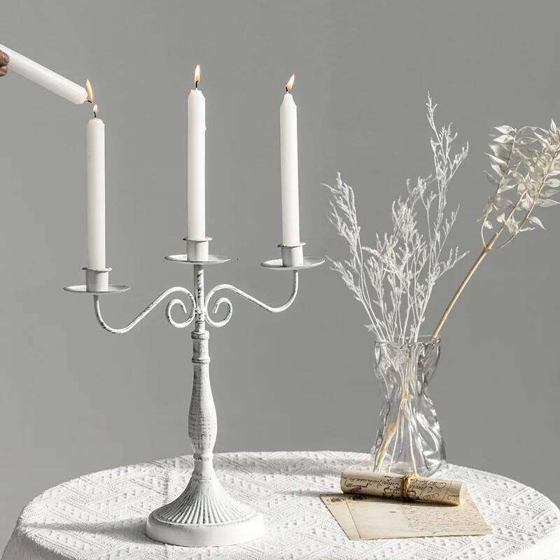 1/3/5 European Retro Candlestick Decoration Household Romantic Candlelight Dinner Wedding Shooting Props Y260131