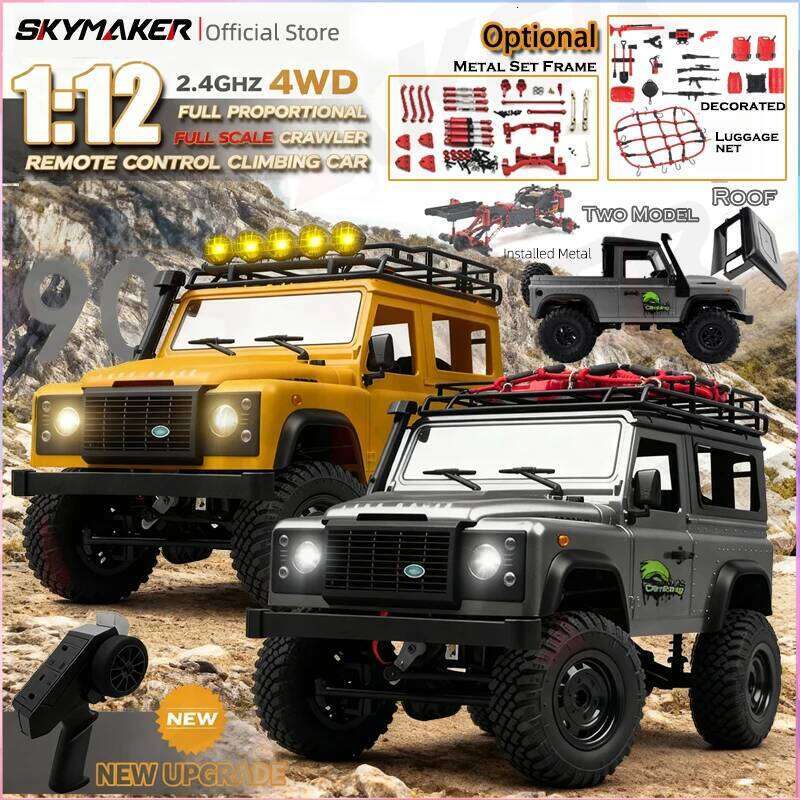 New MN99s v2 MN98 1:12 MN Model RTR Version 2.4G 4WD Rock Crawler Defender Remote Control Car 1/12 RC Truck Cars Toys Y260131