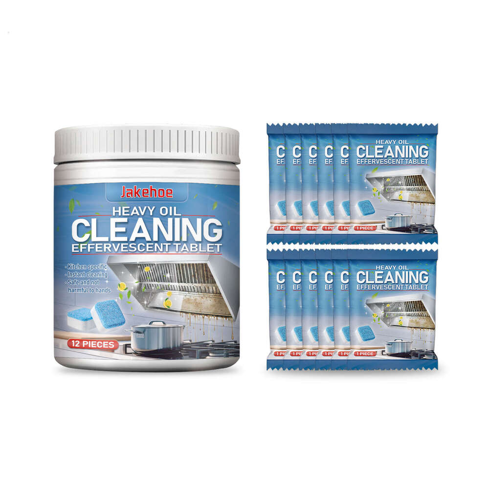 Jakehoe Effervescent Bucket Pack Kitchen Grease Cleaner Stove Range Hood Multi-Purpose Cleaning Tablets S260202