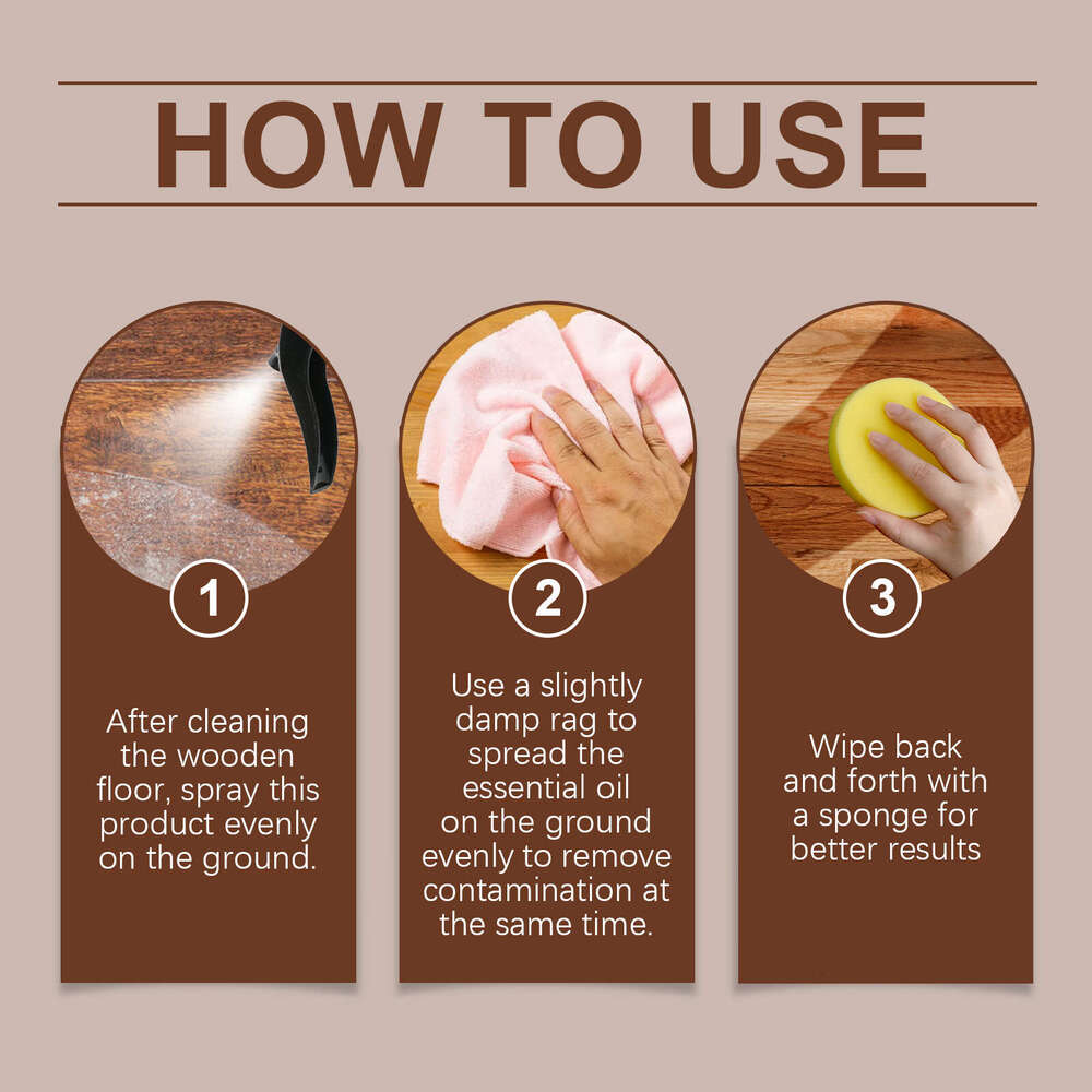 Care Oil Moisturizing Cleaning Grain Shine Wood Floor Maintenance Spray S260202