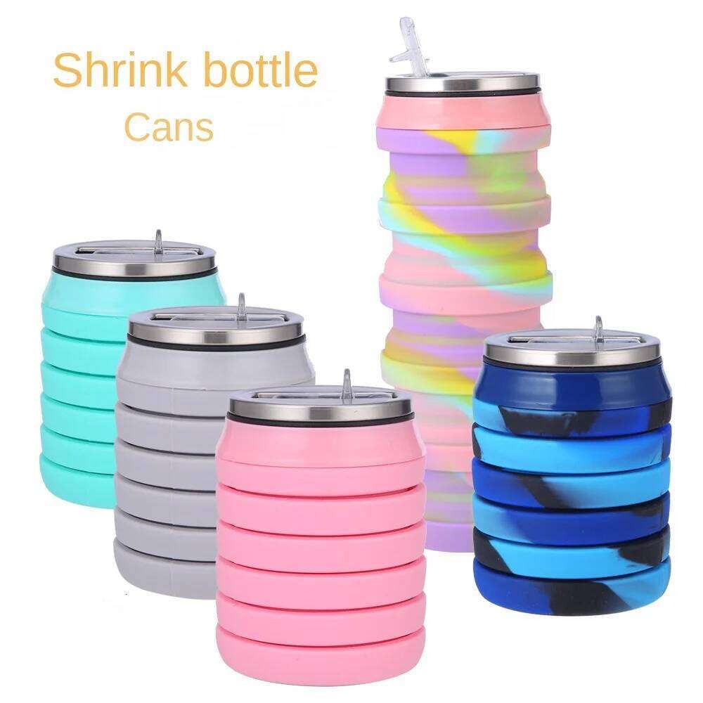 New Silicone Collapsible Wear-resistant Creative Folding Water Cup Gift Sports Sport Bottle Z260202