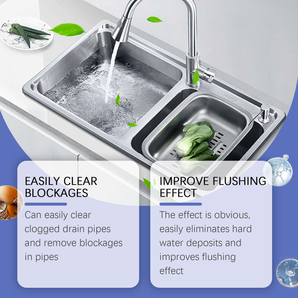 jakehoe Cleaner Toilet Sink Pipe Kitchen Drain Cleaning Detergent S260202