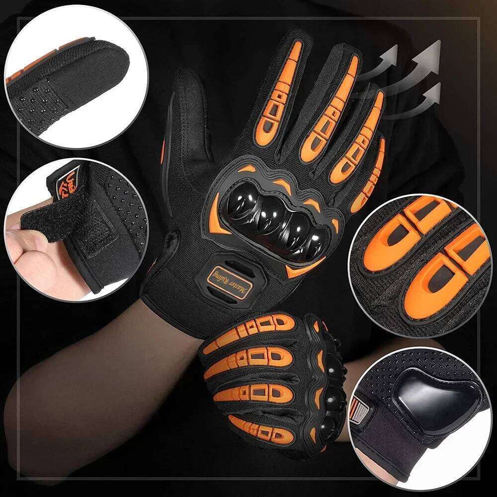 Full Finger Protective Motorcycle Waterproof Abrasion Resistant Riding Gloves For Men Women Durable Motocross Gear XJ260202