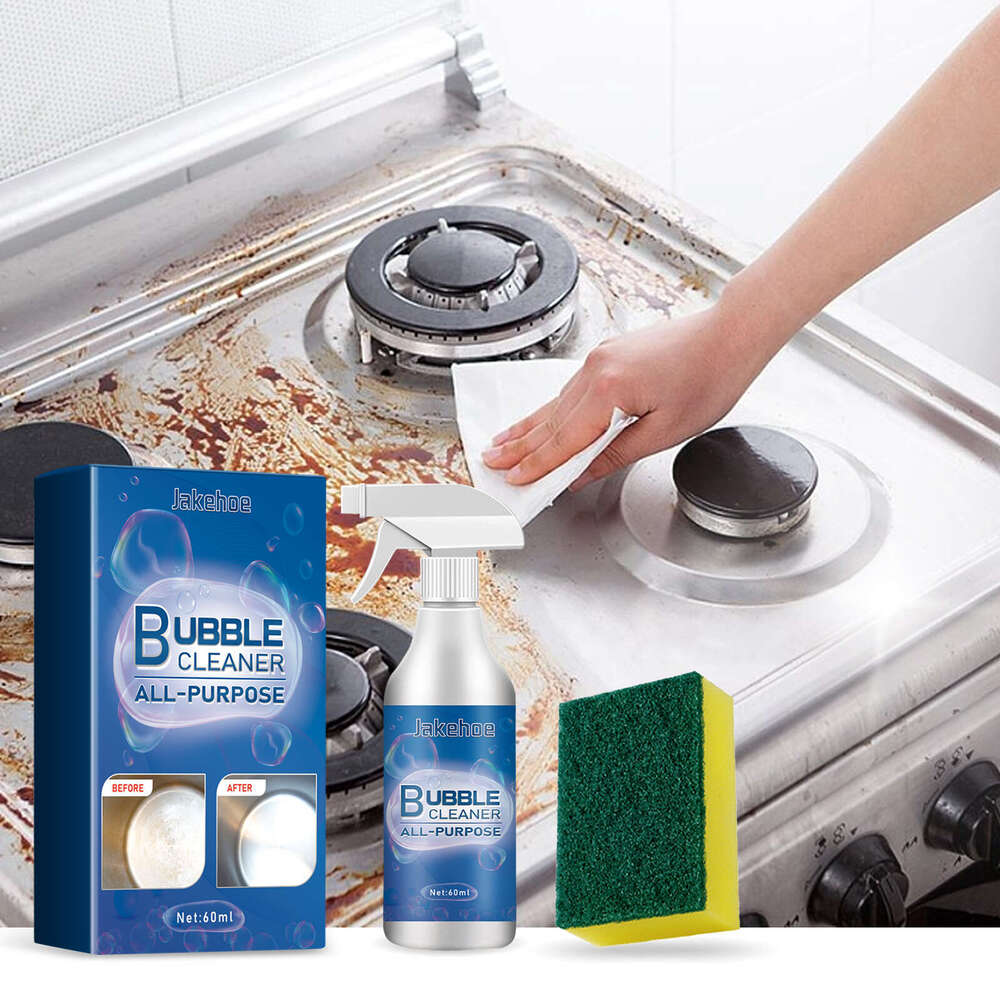 Jakehoe Multi-Purpose Household Foam Cleaner Set Kitchen Stove Tile Heavy Oil Grease Cleaning S260202