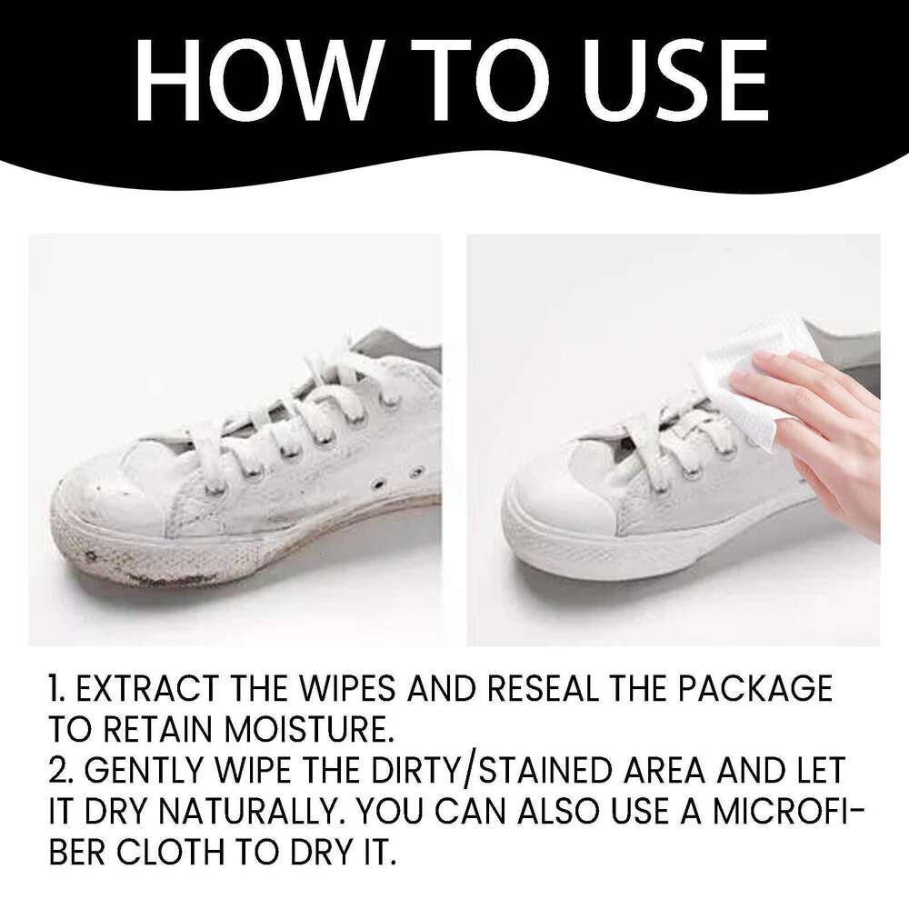 Shoe Shoes Sneakers Wallets Genuine Leather Sofa Multi-Purpose No-Wash Stain Removal Cleaning Wipes S260202