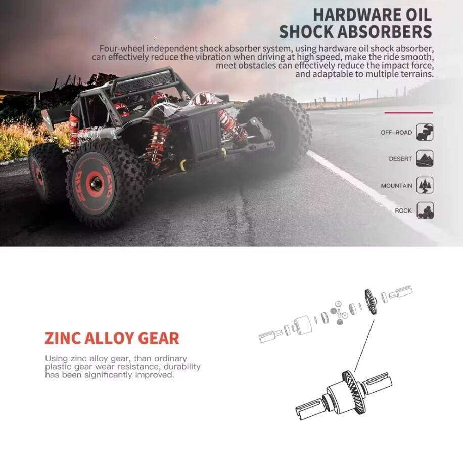 75 KM/H WLtoys 124016 V8 RC Car Brushless 4WD Electric High Speed Off-Road Remote Control Drift Rc Cars for Adults Toys Y260131